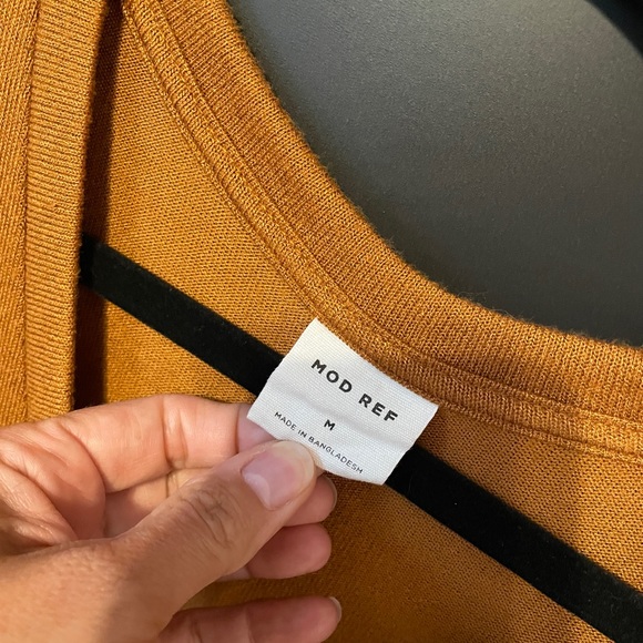ModRef, szM, loose fit, worn once, short sleeved sweater, rusty orange - Picture 2 of 3